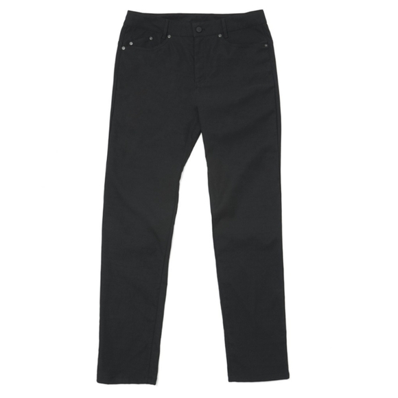 Outlier Black Pants Dungarees Women's Size 8 Pockets Straight Leg - Picture 1 of 10